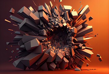 abstract background with stars Generative AI