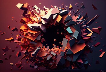 abstract background with stars Generative AI