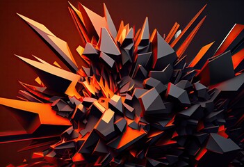 abstract background with stars Generative AI