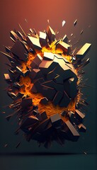 abstract background with stars Generative AI