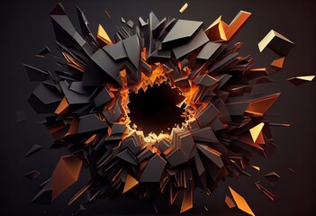 abstract background with stars Generative AI