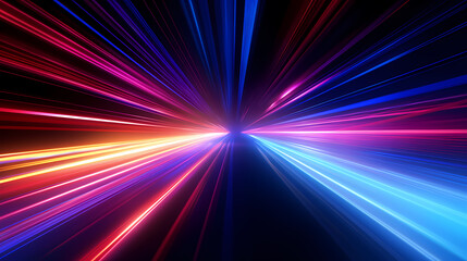 Glowing shiny lines effect vector background, technology lines background and light effect, 3D rendering
