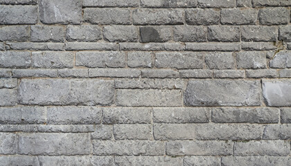Grey stone brick texture background