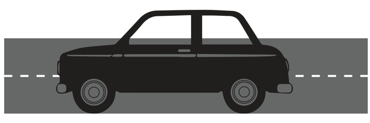 Isolated car in car icon