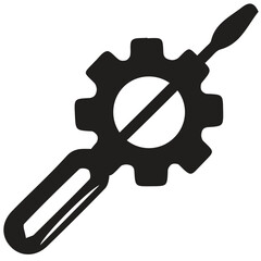 Tool icon on white background