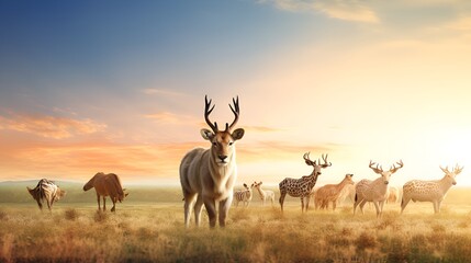Obraz premium Wildlife in action contributing to healthy ecosystems , Wildlife in action, healthy ecosystems, nature