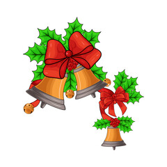 Illustration of Christmas bell 