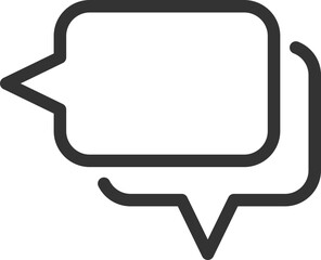 Chat icon vector design element. Talk bubble speech sign. Dialogue balloon.