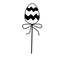 Egg On A Stick Doodle 