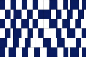 Fototapeta premium blue white Abstract geometric composition