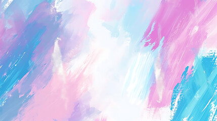 Background with big pastel colors of the rainbow brushstrokes. white center.