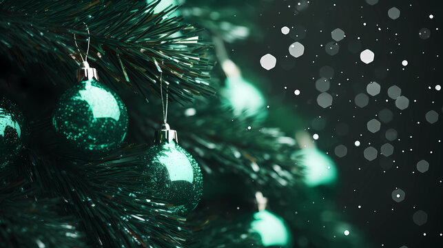 Macro christmas tree background