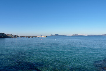 The port of Canido in Vigo with its small artisanal boats