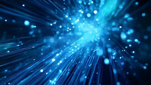Realistic visual effects of light ray explosion from fiber optic with Luma channel
