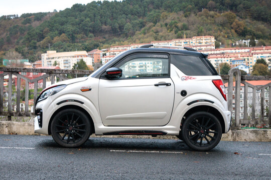 San Sebastian, Spain-December 5, 2023: Ligier JS50 Sport on City streets