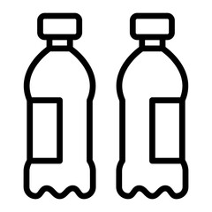 Two Bottles Icon Design