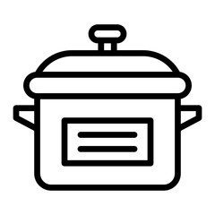 Cooking Pot Icon Design