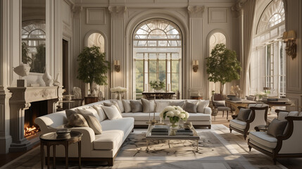 Fototapeta premium Modern Living room design interior 