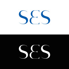 SES logo. S E S design. White SES letter. SES, S E S letter logo  SES design. Initial letter SES linked circle uppercase monogram logo. S E S letter logo SES vector design. SES letter logo design five