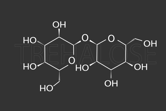 Trehalose molecular skeletal chemical formula	