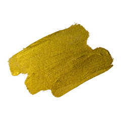 Fototapeta premium Gold Texture Paint Stain Illustration.