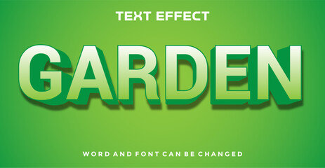 Garden editable text effect