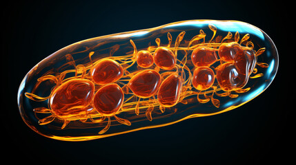 3d rendered medical illustration of a cells mitochon - obrazy, fototapety, plakaty