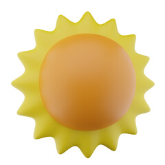 Sun 3D Icon Illustration