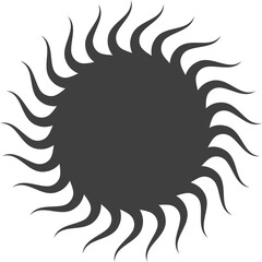 Spiral and swirl motion twisting circles design element set.