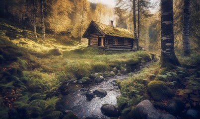 Einsame H&uuml;tte in Kanada