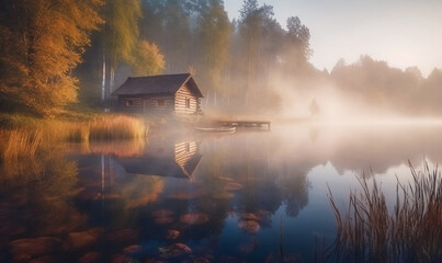 Einsame H&uuml;tte in Kanada