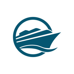 yacht logo abstract vector template. Boat Logo Design Template Vector Graphic Branding Element.