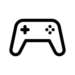 Game controller line icon. Gamepad outline sign.