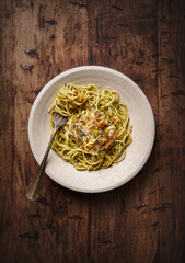 Spaghetti with Crispy Zucchini