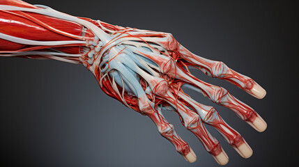 Obraz na płótnie Canvas 3d rendered medical illustration of the human hand