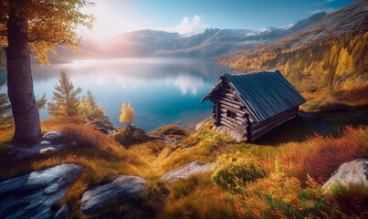 Einsame H&uuml;tte in Kanada