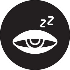 drowsiness glyph icon