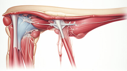 Obraz na płótnie Canvas Medical accurate illustration of the trapezius