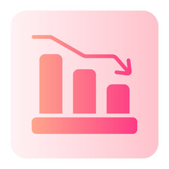 poor performance gradient icon