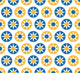 Colorful, simple, abstract and geometric pattern design background. Pattern graphic used for wallpaper, tile, fabric, textile, interior.