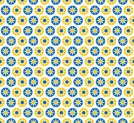 Colorful, simple, abstract and geometric pattern design background. Pattern graphic used for wallpaper, tile, fabric, textile, interior.