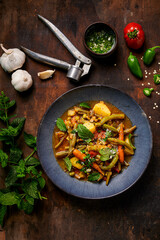 Green bean and potato stew