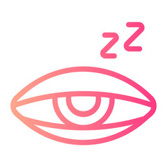 drowsiness gradient icon