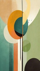 Background with abstract artwork that explores the concept of growth and transformation, horizontal style, suitable for smartphone wallpapers or others