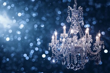 luxurious and elegant crystal chandelier