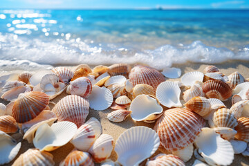 Summer Daytime Shells And Water Waves Outdoor Shells And Water Waves Photography Map Background