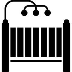 Baby Crib Icon - obrazy, fototapety, plakaty