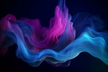 An abstract background with blue and purple colors. Generative AI