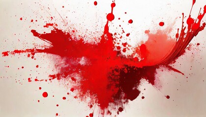 red splash paint stain on background
