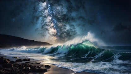 Naklejka premium Ocean wave.